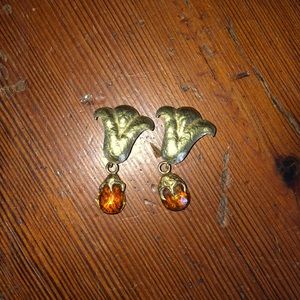 18k Citrine earrings